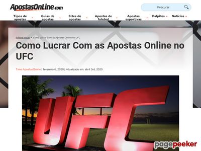 Apostas Online Lutas De Mma/ufc/boxe